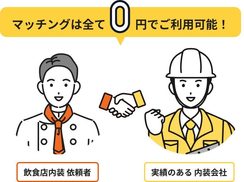 飲食店施工実績が豊富な内装会社マッチング｜オミセクラフト